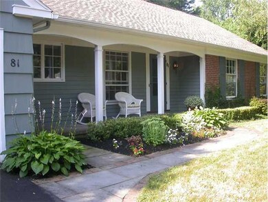 Exterior Front. Recent sidewalk. Friendly front po