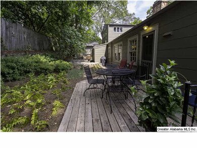 Back of the home and open patio area