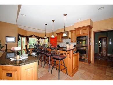 Kitchen with granite and top of the line appliance