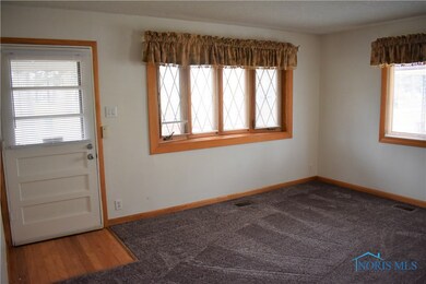 Living room w/ wood entry!