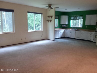 View of kitchen and dining area