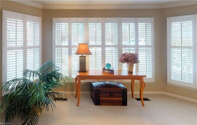 Bay windows in living room