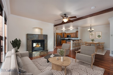 Living room - virtually staged