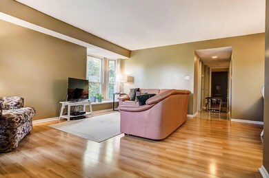 Living room with bay window!