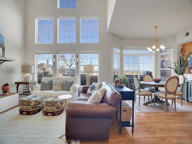 Living and dining room. High Ceiling, Natural Light