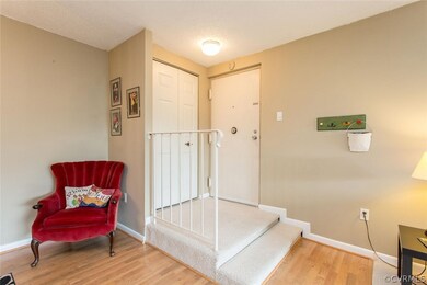 Entrance foyer with coat closet