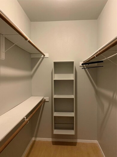 Spacious closet featuring light wood-style floors