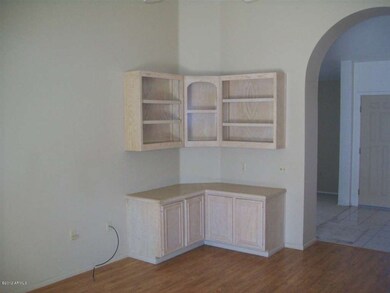 Family room has built-in cabinetry