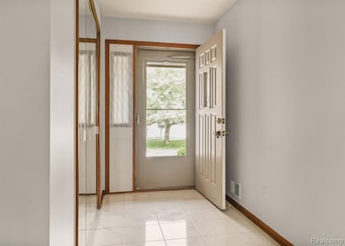 Entry way with ceramic foyer