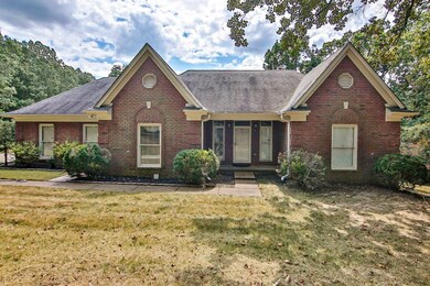 View of front of property featuring a front lawn