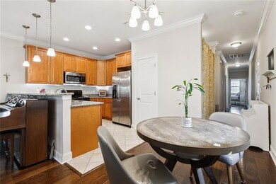 Dining area next to the kitchen.