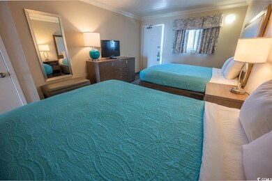 Bedroom with ornamental molding