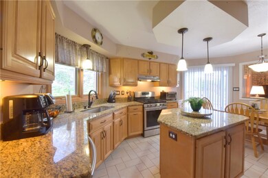 pretty kitchen with newer granite
