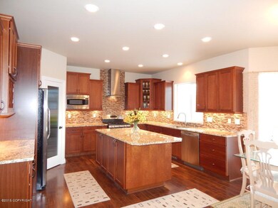 Kitchen With Cherry Soft Close Cabinets