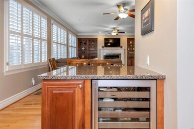 Convenient mini-bar with wine chiller overlooks th