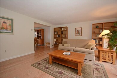 The living room has been freshly painted in neutra