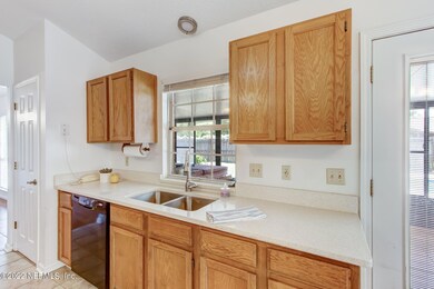 kitchen with window to porch