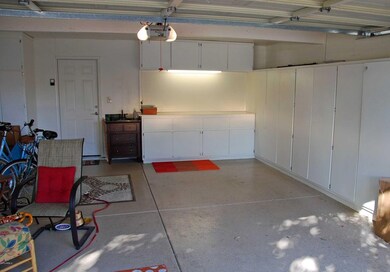 2C garage built-in cabs, workbench, sink