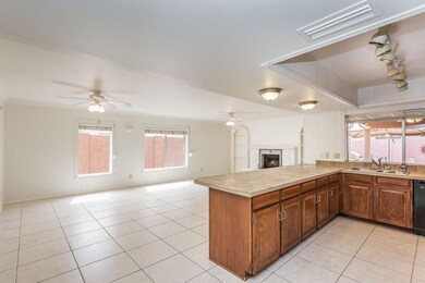 Kitchen Flows into the Family Room