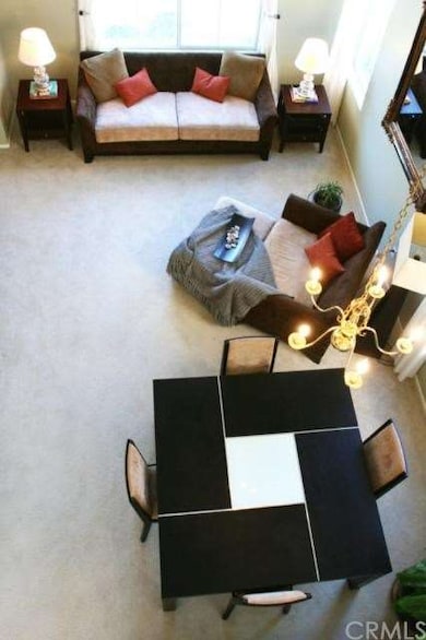 This view looks down from the upstairs.  The openn