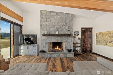 Real wood burning fireplace to keep you warm year round.