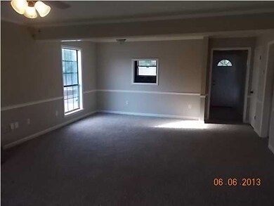 dining area with pass through to kitchen