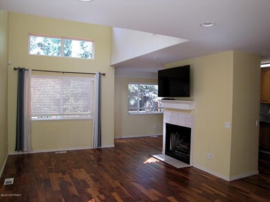 Living room w/Acacia wood floors.