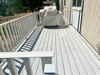 Wooden deck with grilling area