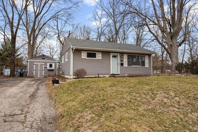 Front of house and shared driveway