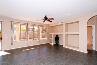 Spacious family room open to kitchen