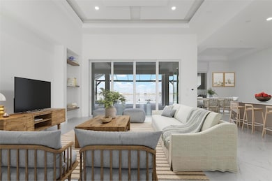 Virtually staged Living room