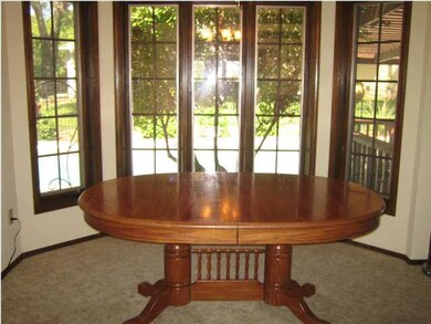 Dining room - great view of inground pool