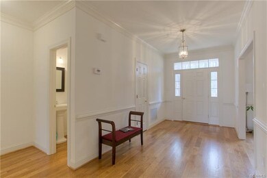Foyer looking toward the front door and showing th