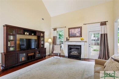 Cozy fireplace, window overlooking the back yard,