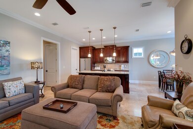 View from Living Area into Kitchen