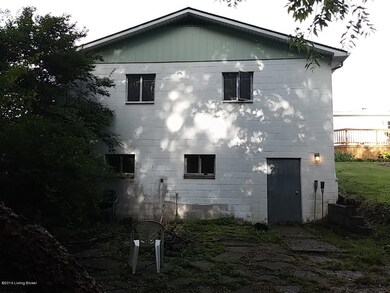 rear view garage (basement)
