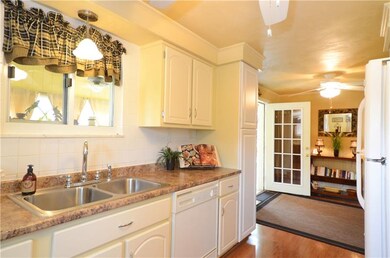 View of the kitchen from the side entry into the b