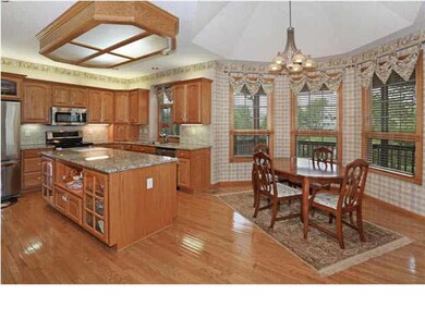 Kitchen and bay window informal dining area