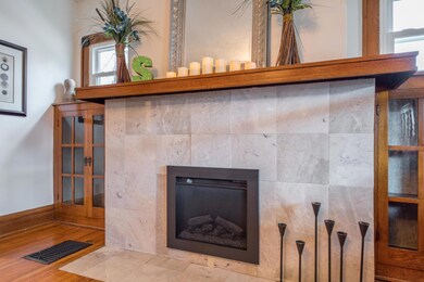 Fireplace with Electric Insert