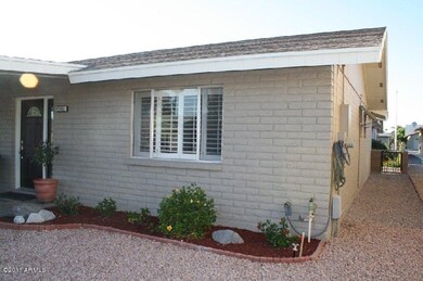 East side of house