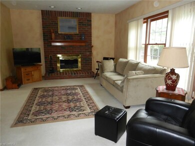 Family room with wood or gas fireplace