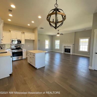 View of kitchen from dining nook