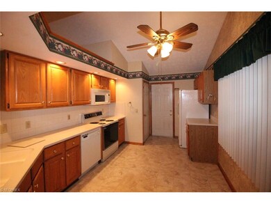 Nice eat-in kitchen with solid surface counter top