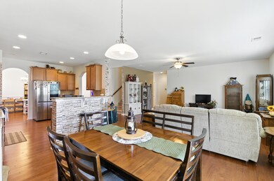 Open Living and Dining