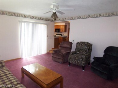 Another view of the family room and the slider to 