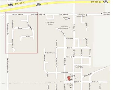 Map of Benton