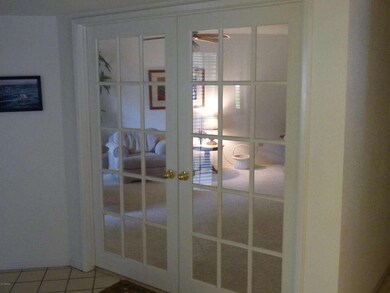 FRENCH DOORS TO LIVING ROOM