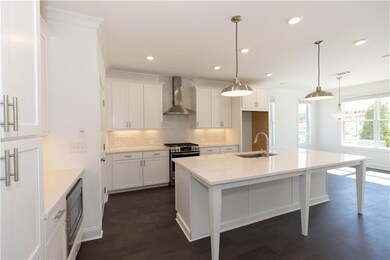 The kitchen is equipped with tons of cabinets to store all your kitchen necessities. Not actual home.  Photos of previously Stockton floorplan.
