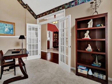 French doors to the foyer give this room a lot of 
