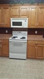 Range and microwave and more cabinet space.